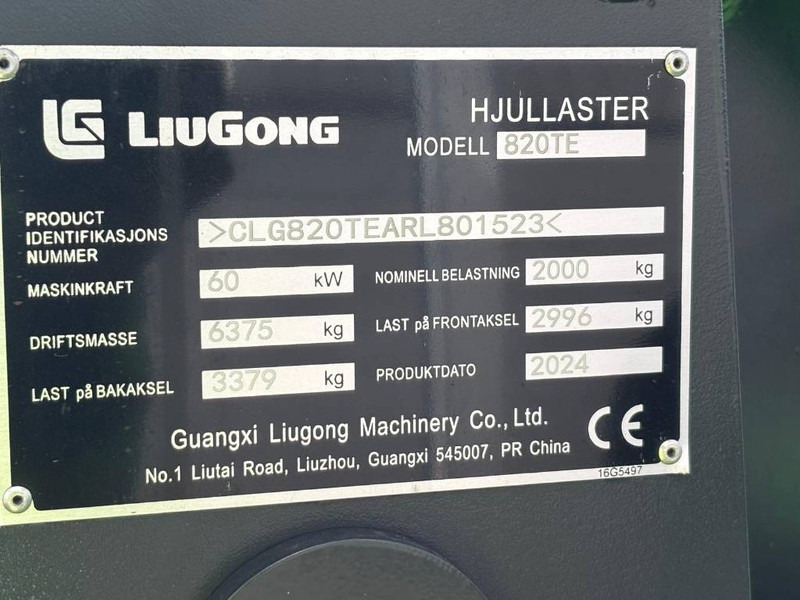 LIUGONG 820 TE Electric - اللودر بعجل: صورة 5 LIUGONG 820 TE Electric - اللودر بعجل: صورة 5