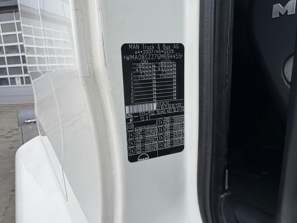 رأس تريلا MAN TGS 18.440 4x2 ADR Kompressor: صورة 11 رأس تريلا MAN TGS 18.440 4x2 ADR Kompressor: صورة 11