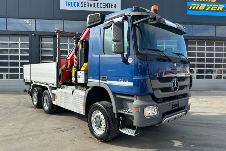 Mercedes-Benz Actros 2648 6x4/4 Fassi455 SZM/Pritsche - شاحنة كرين, شاحنات مسطحة: صورة 4 Mercedes-Benz Actros 2648 6x4/4 Fassi455 SZM/Pritsche - شاحنة كرين, شاحنات مسطحة: صورة 4