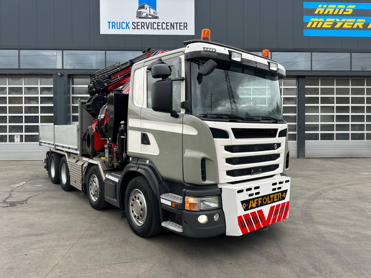 شاحنة كرين SCANIA G480 8x4 SZM/Pritsche Fassi 950: صورة 12