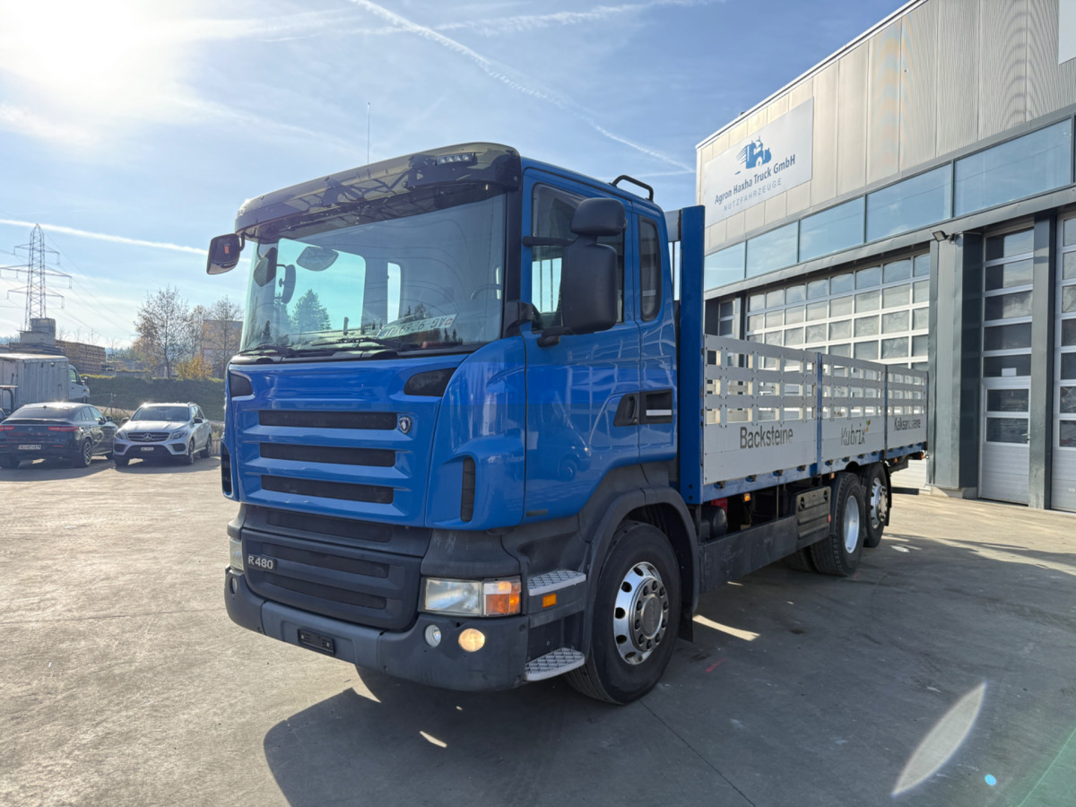 SCANIA R480 6x2 Alu - شاحنات مسطحة: صورة 1 SCANIA R480 6x2 Alu - شاحنات مسطحة: صورة 1