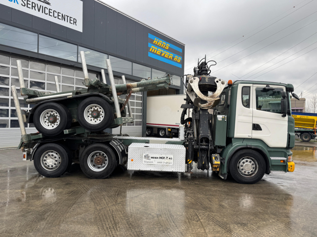 SCANIA R480 6x2 Loglift F265 mit Dolly - شاحنة قطع الأشجار: صورة 4 SCANIA R480 6x2 Loglift F265 mit Dolly - شاحنة قطع الأشجار: صورة 4