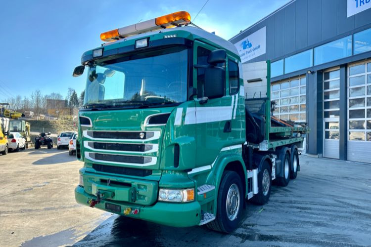 Scania R480 8x4 SWS SZM/Kran/Pritsche - شاحنة كرين: صورة 1 Scania R480 8x4 SWS SZM/Kran/Pritsche - شاحنة كرين: صورة 1
