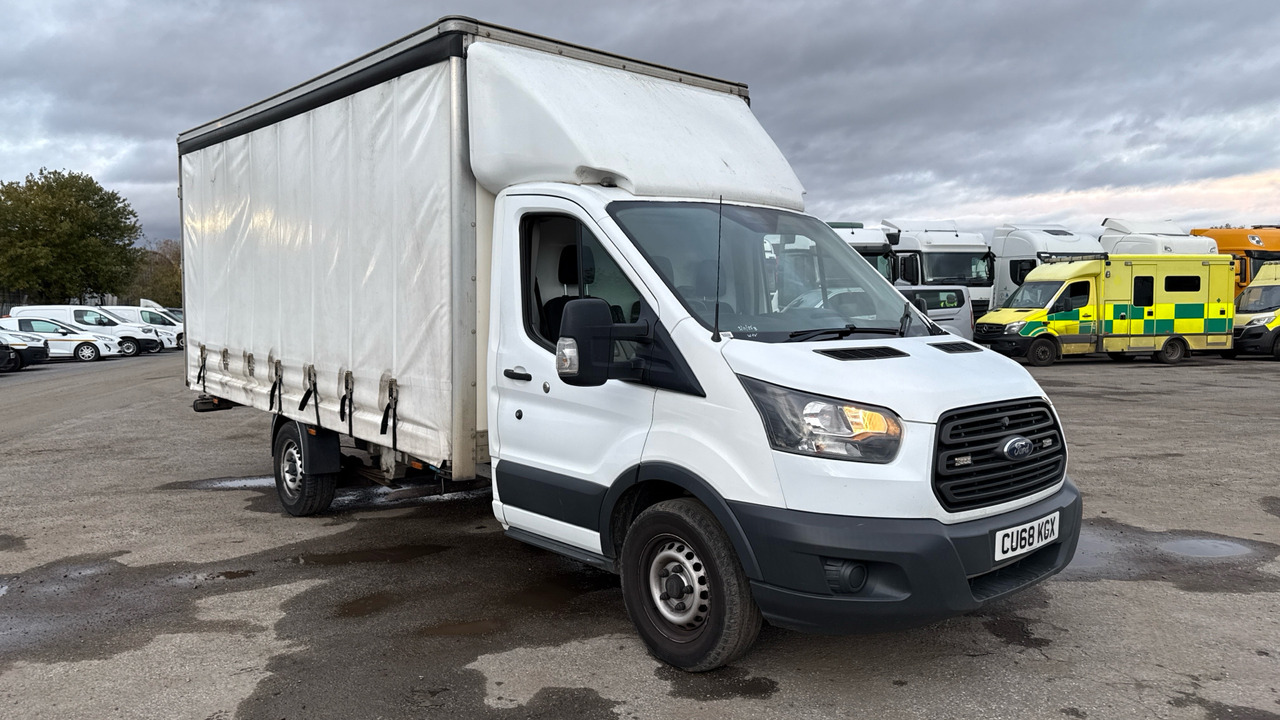 FORD TRANSIT 350 2.0 TDCI 130PS - شاحنة مغلقة بستائر جانبية: صورة 1 FORD TRANSIT 350 2.0 TDCI 130PS - شاحنة مغلقة بستائر جانبية: صورة 1
