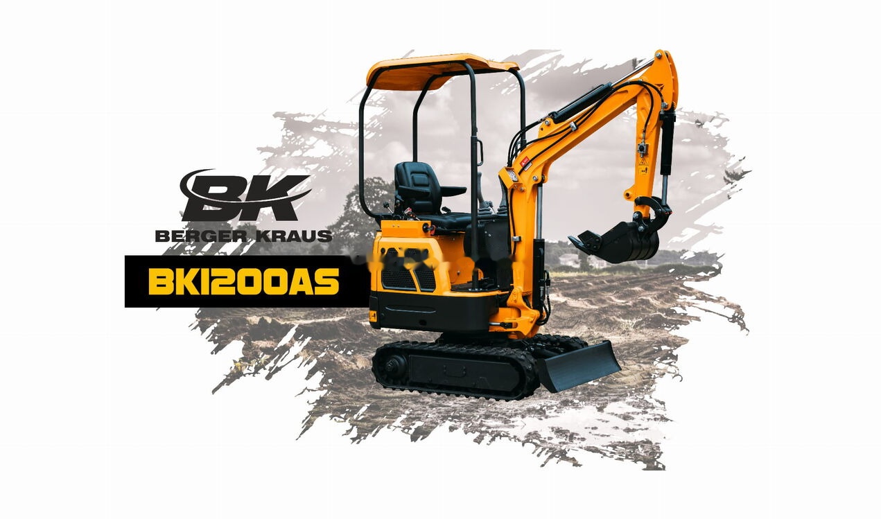 Berger Kraus Nowy BERGER KRAUS BK1200AS KUBOTA skrętne ramie Minikoparka + ze - حفار صغير: صورة 2 Berger Kraus Nowy BERGER KRAUS BK1200AS KUBOTA skrętne ramie Minikoparka + ze - حفار صغير: صورة 2