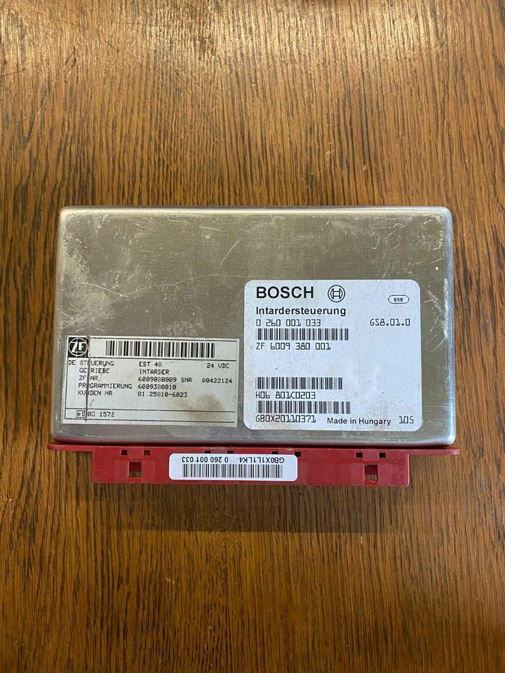 BOSCH Intardersteuerung 0260001033 ZF 6009380001 MAN 81258106023 - وحدة إي سي يو - شاحنة: صورة 1 BOSCH Intardersteuerung 0260001033 ZF 6009380001 MAN 81258106023 - وحدة إي سي يو - شاحنة: صورة 1
