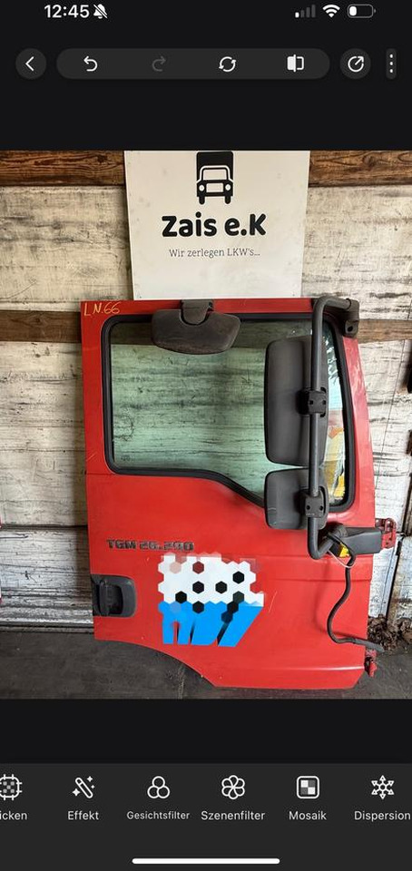 MAN TGM Beifahrertür Rot Spiegel Innenverkleidung LN 66 - باب و قطع الغيار - شاحنة: صورة 1 MAN TGM Beifahrertür Rot Spiegel Innenverkleidung LN 66 - باب و قطع الغيار - شاحنة: صورة 1