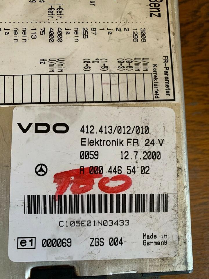 Mercedes Atego Elektronik FR Steuergerät A 000 446 54 02 - وحدة إي سي يو - شاحنة: صورة 2 Mercedes Atego Elektronik FR Steuergerät A 000 446 54 02 - وحدة إي سي يو - شاحنة: صورة 2