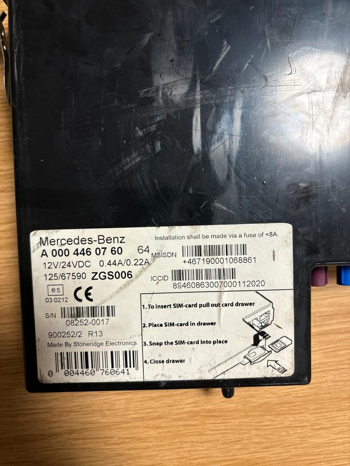 Mercedes-Benz FLEETBOARD ADVANCED Tachograph A0004460760 - جهاز تسجيل السرعة - شاحنة: صورة 2 Mercedes-Benz FLEETBOARD ADVANCED Tachograph A0004460760 - جهاز تسجيل السرعة - شاحنة: صورة 2