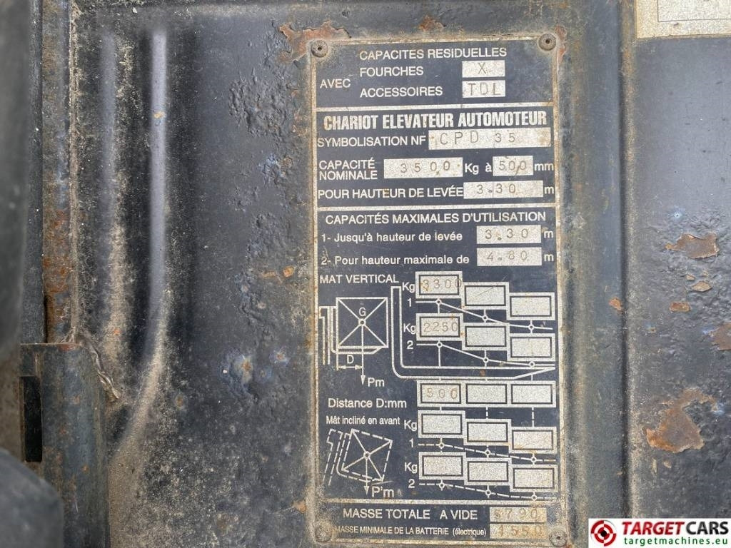 رافعة شوكية كهربائية Hangcha CPD35 Electric A35 Forklift Electric 3.5T 480cm: صورة 15