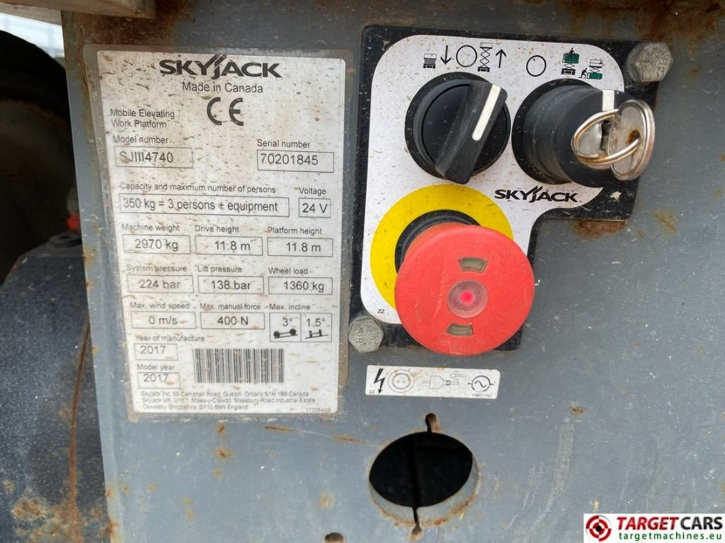 مرفاع مقصي SkyJack SJIII-4740 Electric Scissor Work Lift 1380cm: صورة 10