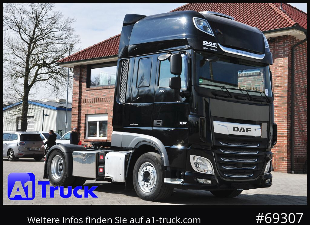 DAF XF 480, Intarder, Strandklima, - مقطورة السحب: صورة 1 DAF XF 480, Intarder, Strandklima, - مقطورة السحب: صورة 1