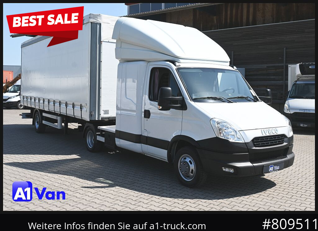 IVECO Daily 50C17 SZM, Klima, Tempomat, Schlafplatz - شاحنة مغلقة بستائر جانبية: صورة 1 IVECO Daily 50C17 SZM, Klima, Tempomat, Schlafplatz - شاحنة مغلقة بستائر جانبية: صورة 1