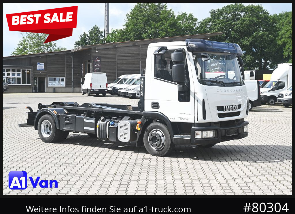 IVECO Eurocargo ML 80E18/ Abroller,Ellermann, Hu/Au NEU - شاحنة برافعة خطافية: صورة 1 IVECO Eurocargo ML 80E18/ Abroller,Ellermann, Hu/Au NEU - شاحنة برافعة خطافية: صورة 1
