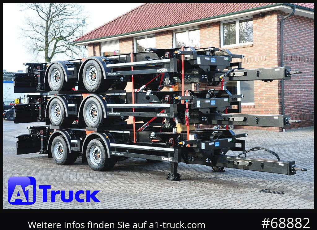 KOEGEL ZW 18 BDF, Midi Tandem 1120 +1320, SOFORT - ناقل حاوية/ مقطورة بحاوية: صورة 1 KOEGEL ZW 18 BDF, Midi Tandem 1120 +1320, SOFORT - ناقل حاوية/ مقطورة بحاوية: صورة 1