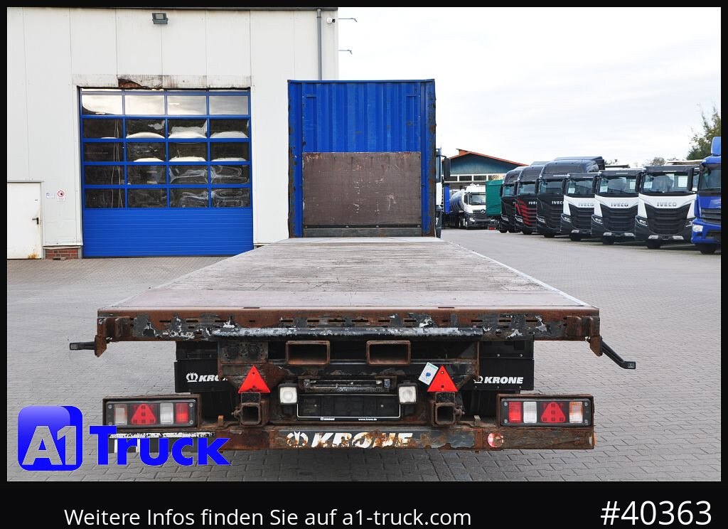 نصف مقطورة مسطحة KRONE Megatrailer, Plateau, Liftachse, Staplerhalterung,: صورة 10 نصف مقطورة مسطحة KRONE Megatrailer, Plateau, Liftachse, Staplerhalterung,: صورة 10