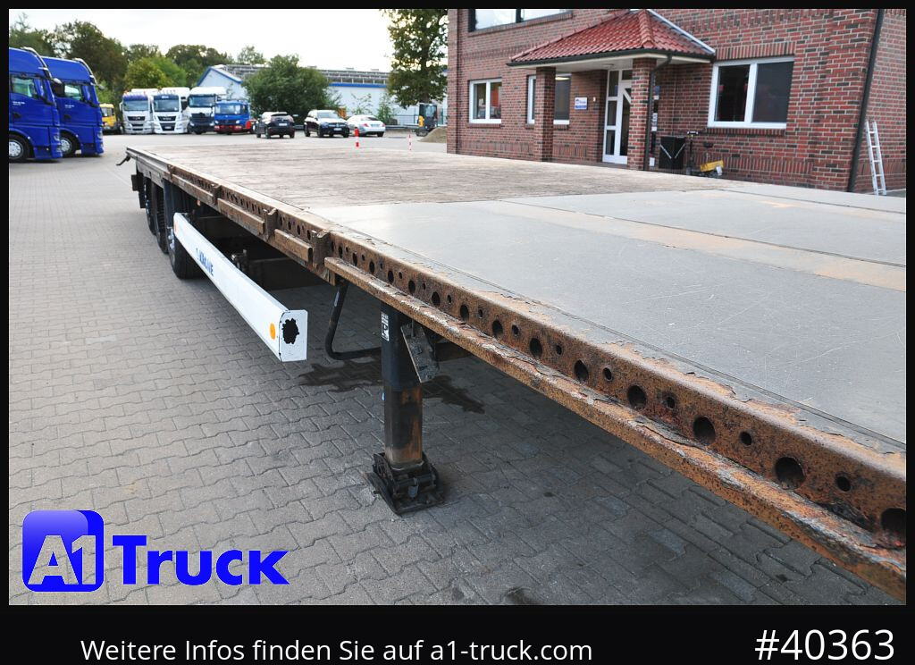 نصف مقطورة مسطحة KRONE Megatrailer, Plateau, Liftachse, Staplerhalterung,: صورة 15 نصف مقطورة مسطحة KRONE Megatrailer, Plateau, Liftachse, Staplerhalterung,: صورة 15