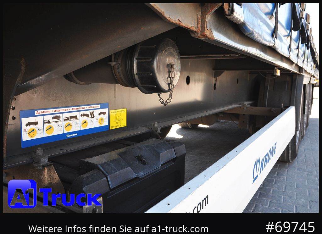 KRONE SD Tautliner, Code XL, BPW, der Rahmen ist gut. - نصف مقطورة بستائر جانبية: صورة 4 KRONE SD Tautliner, Code XL, BPW, der Rahmen ist gut. - نصف مقطورة بستائر جانبية: صورة 4