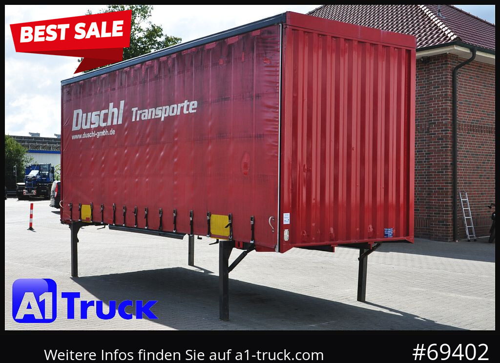 KRONE Wechselbrücke Jumbo BDF 7,82 - حاوية ذات ستائر جانبية: صورة 1 KRONE Wechselbrücke Jumbo BDF 7,82 - حاوية ذات ستائر جانبية: صورة 1