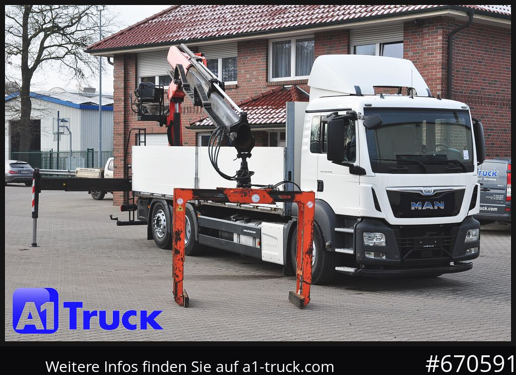 MAN TGS 26.440, Kran PK20.501L Lenkachse, - شاحنات مسطحة, شاحنة كرين: صورة 1 MAN TGS 26.440, Kran PK20.501L Lenkachse, - شاحنات مسطحة, شاحنة كرين: صورة 1