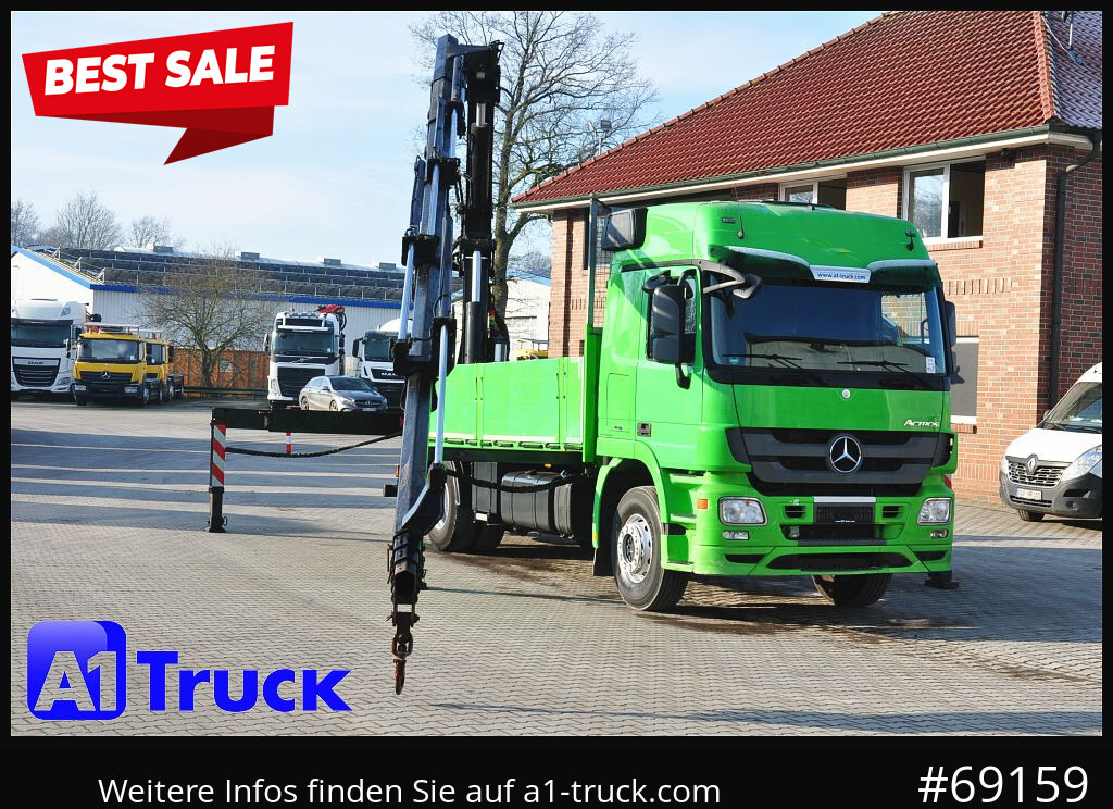 MERCEDES-BENZ Actros 1844 MP3, Kran MKG 291 HP 5+3 Funk, - شاحنة كرين: صورة 1 MERCEDES-BENZ Actros 1844 MP3, Kran MKG 291 HP 5+3 Funk, - شاحنة كرين: صورة 1