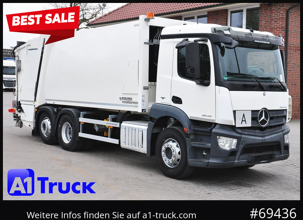 MERCEDES-BENZ Antos 2532 Faun Powerpresse II, - شاحنة قمامة: صورة 1 MERCEDES-BENZ Antos 2532 Faun Powerpresse II, - شاحنة قمامة: صورة 1