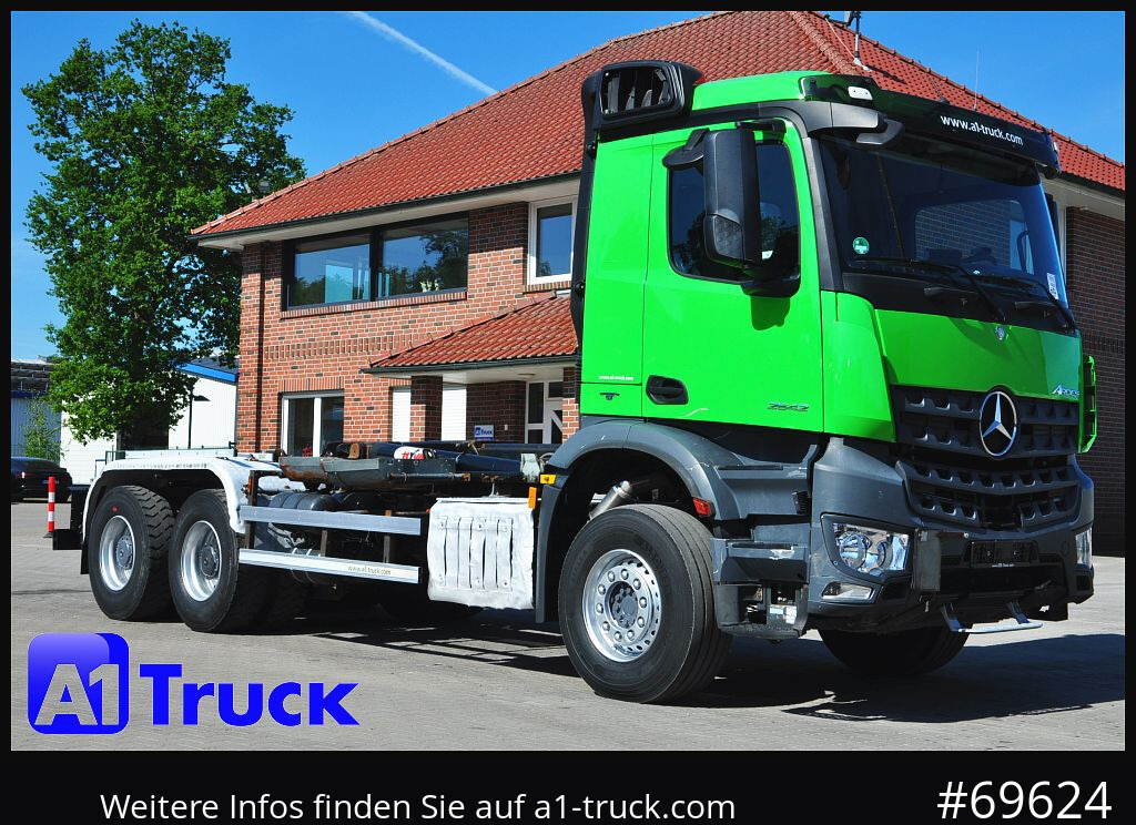 MERCEDES-BENZ Arocs 2542, Abrollkipper, 6x4, HYVA, - شاحنة برافعة خطافية: صورة 1 MERCEDES-BENZ Arocs 2542, Abrollkipper, 6x4, HYVA, - شاحنة برافعة خطافية: صورة 1