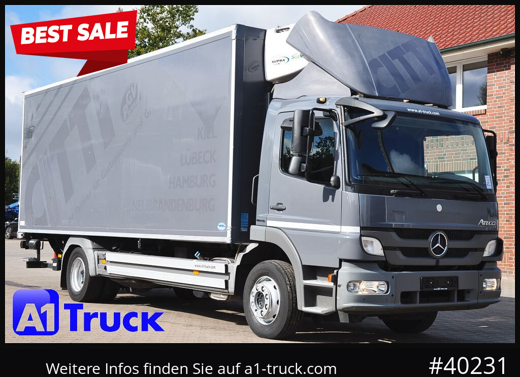 MERCEDES-BENZ Atego 1222, Kühlkoffer, Carrier Supra 850 Mt, LBW - شاحنة ذات مبرد: صورة 1 MERCEDES-BENZ Atego 1222, Kühlkoffer, Carrier Supra 850 Mt, LBW - شاحنة ذات مبرد: صورة 1