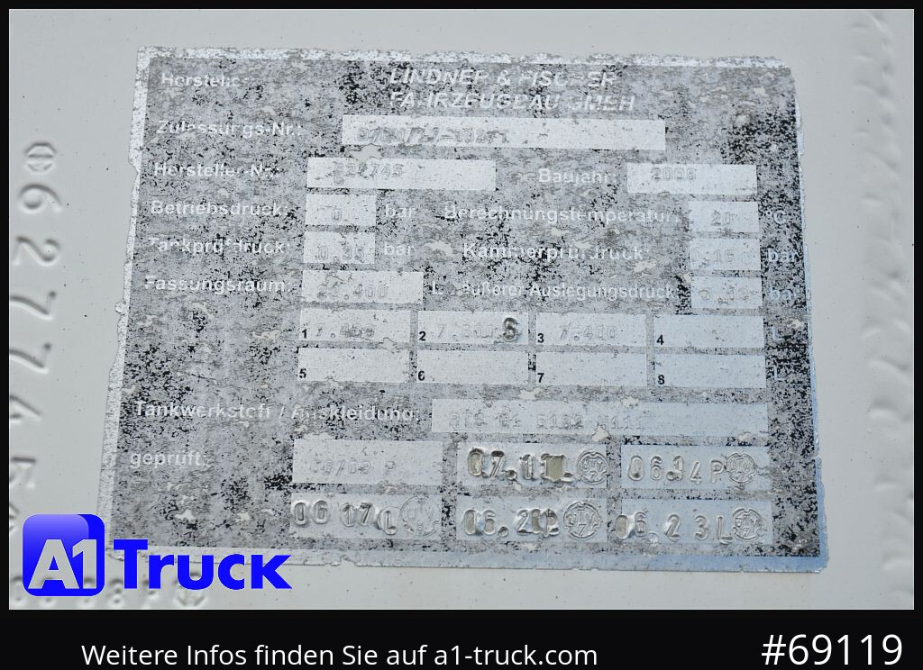 Oben-Untenbef. 22.400 Ltr. 3 KA - مقطورة صهريج: صورة 3 Oben-Untenbef. 22.400 Ltr. 3 KA - مقطورة صهريج: صورة 3