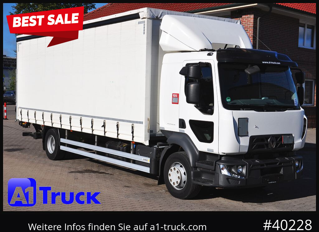 RENAULT D 280,  4x2, Ladebordwand, LBW, TÜV 06/2026 - شاحنة ذات ستائر جانبية: صورة 1 RENAULT D 280,  4x2, Ladebordwand, LBW, TÜV 06/2026 - شاحنة ذات ستائر جانبية: صورة 1