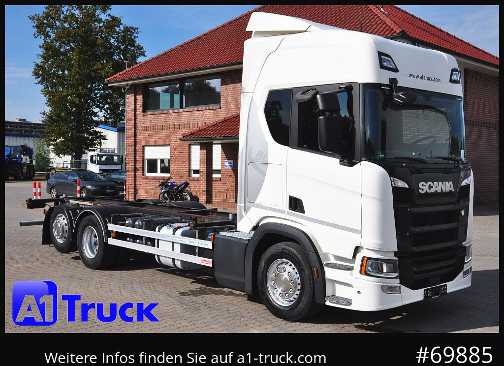 SCANIA R 450, Midi 7,82, Lenkachse, 1 Vorbesitzer - ناقلة حاويات/ شاحنة حاويات: صورة 1 SCANIA R 450, Midi 7,82, Lenkachse, 1 Vorbesitzer - ناقلة حاويات/ شاحنة حاويات: صورة 1