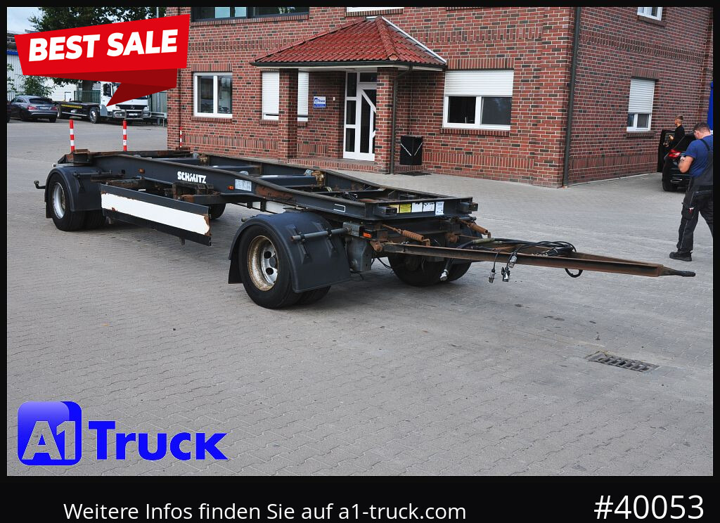 SCHMITZ ACF 20, Schlitten, zwillingsbereift, bis 7700mm Container - مقطورة هوك ليفت/ لود لوجر: صورة 1 SCHMITZ ACF 20, Schlitten, zwillingsbereift, bis 7700mm Container - مقطورة هوك ليفت/ لود لوجر: صورة 1