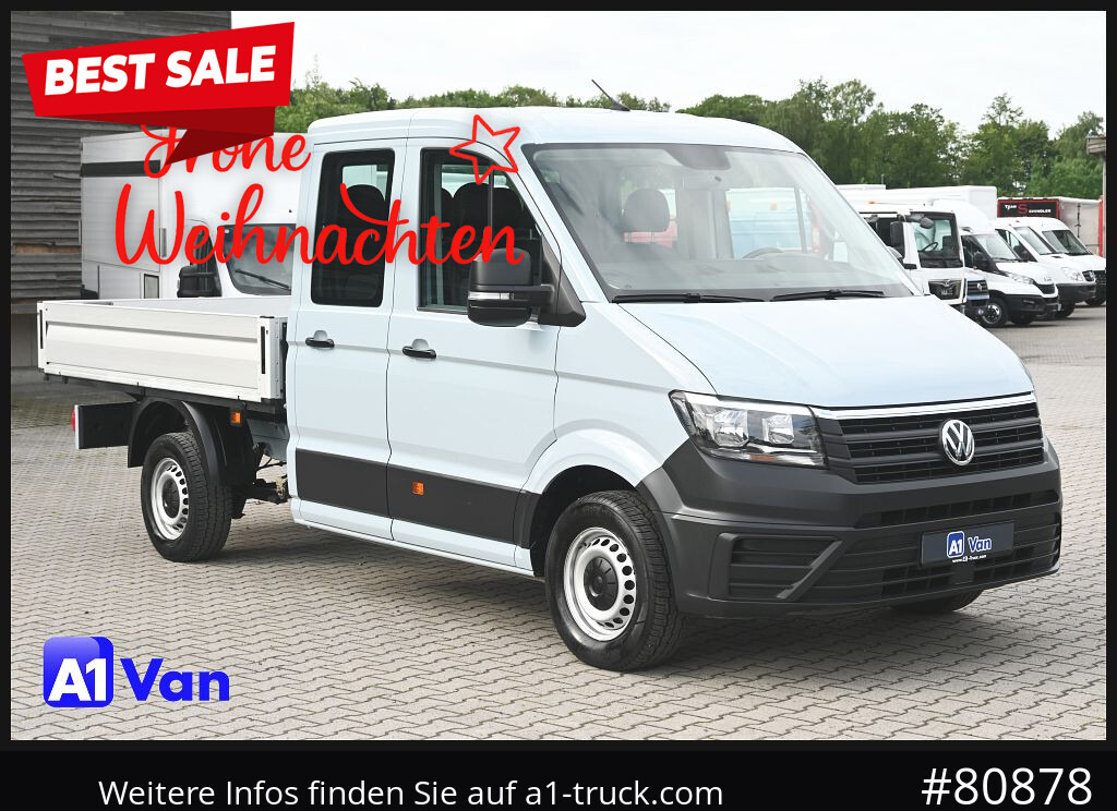 VOLKSWAGEN Crafter 35 Pritsche Doka, AHK, 7-Sitzer, Heckantrieb - شاحنة توصيل مفتوحة, الشاحنات الصغيرة كابينة مزدوجة: صورة 1 VOLKSWAGEN Crafter 35 Pritsche Doka, AHK, 7-Sitzer, Heckantrieb - شاحنة توصيل مفتوحة, الشاحنات الصغيرة كابينة مزدوجة: صورة 1