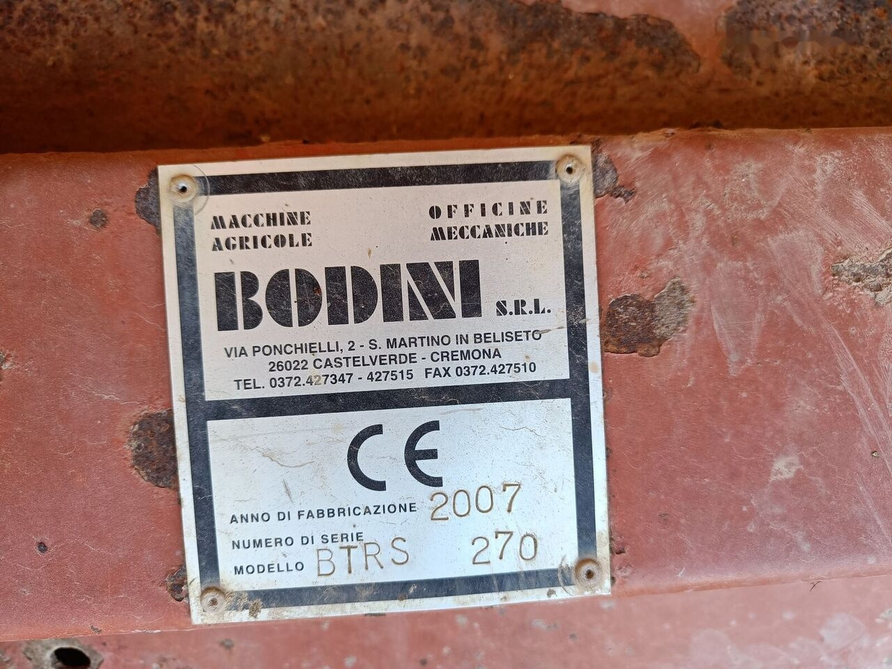 BODINI BTRS270 - التقطيع جزازة/ ماكينات قطع الحشائش: صورة 4 BODINI BTRS270 - التقطيع جزازة/ ماكينات قطع الحشائش: صورة 4