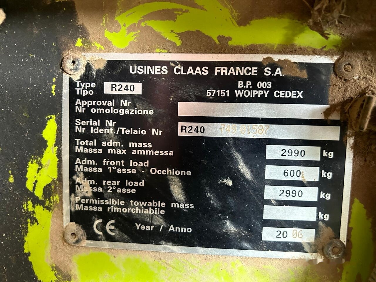 Claas ROLLANT 240 - آلة بالات دائرية: صورة 3 Claas ROLLANT 240 - آلة بالات دائرية: صورة 3