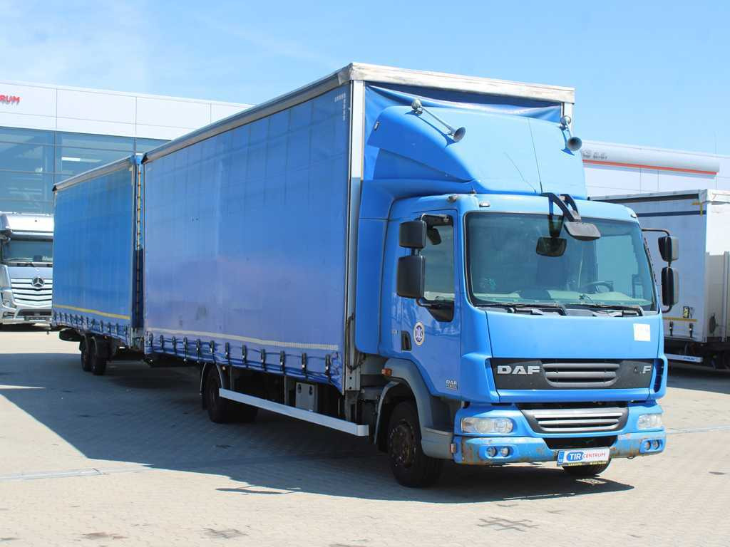 DAF FA LF 45, EURO 5, TYRES 80% + AGADOS TRAILER - شاحنة ذات ستائر جانبية: صورة 3 DAF FA LF 45, EURO 5, TYRES 80% + AGADOS TRAILER - شاحنة ذات ستائر جانبية: صورة 3