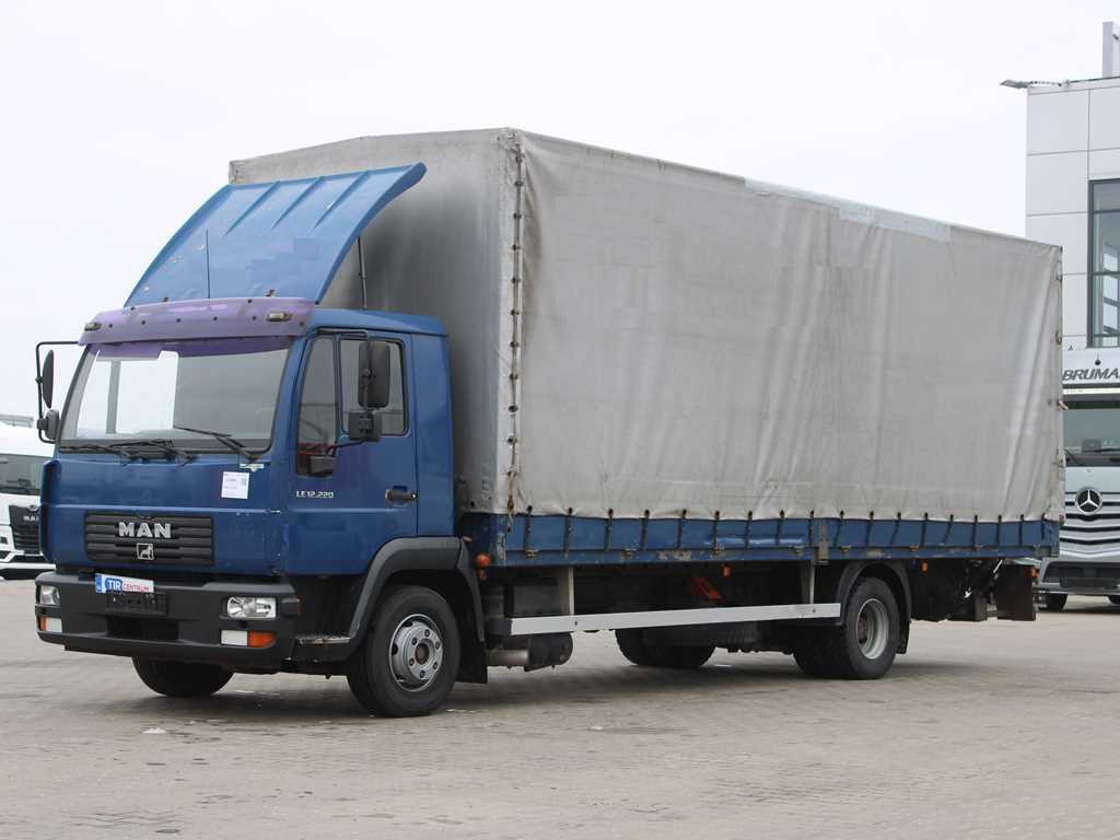 MAN LE 12.220, EURO 6, HYDRAULIC FRONT, TIRES 80% - شاحنة ذات ستائر جانبية: صورة 1 MAN LE 12.220, EURO 6, HYDRAULIC FRONT, TIRES 80% - شاحنة ذات ستائر جانبية: صورة 1