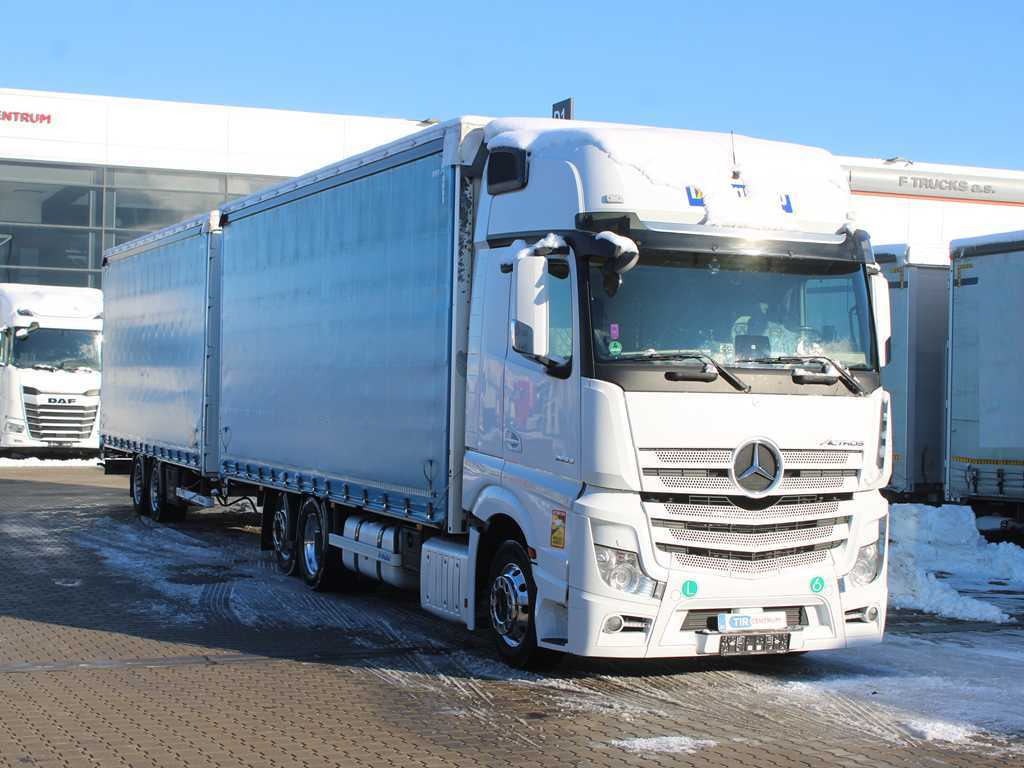 Mercedes-Benz ACTROS 2553, EURO 6, 6X2, AIR SUSPENSION, DRIVE-THROUGH + PANAV - شاحنة ذات ستائر جانبية: صورة 3 Mercedes-Benz ACTROS 2553, EURO 6, 6X2, AIR SUSPENSION, DRIVE-THROUGH + PANAV - شاحنة ذات ستائر جانبية: صورة 3