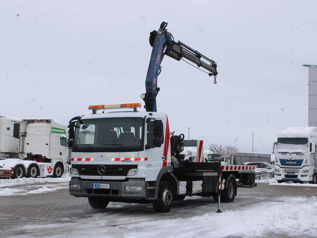 Mercedes-Benz ATEGO 1222 L, HYDRAULIC ARM HCS CENTRUM 13.5 SP, WINCH, EURO 5 - شاحنات مسطحة, شاحنة كرين: صورة 1 Mercedes-Benz ATEGO 1222 L, HYDRAULIC ARM HCS CENTRUM 13.5 SP, WINCH, EURO 5 - شاحنات مسطحة, شاحنة كرين: صورة 1