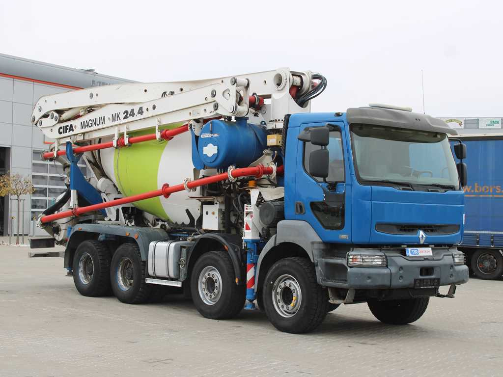 Renault KERAX 420, EURO 3, 7m3, 8X4, CIFA MAGNUM MK 24.4 CONCRETE PUMP - خلاطة مع مضخة: صورة 3 Renault KERAX 420, EURO 3, 7m3, 8X4, CIFA MAGNUM MK 24.4 CONCRETE PUMP - خلاطة مع مضخة: صورة 3