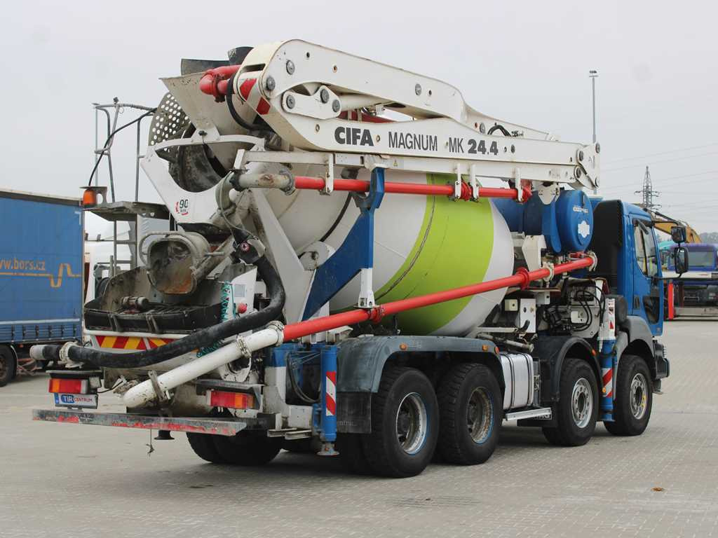 Renault KERAX 420, EURO 3, 7m3, 8X4, CIFA MAGNUM MK 24.4 CONCRETE PUMP - خلاطة مع مضخة: صورة 4 Renault KERAX 420, EURO 3, 7m3, 8X4, CIFA MAGNUM MK 24.4 CONCRETE PUMP - خلاطة مع مضخة: صورة 4