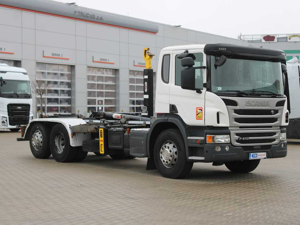 Scania P410, EURO 6, 6X2, CONTAINER HOOK CARRIER, LIFTING AXLE - شاحنة برافعة خطافية: صورة 3 Scania P410, EURO 6, 6X2, CONTAINER HOOK CARRIER, LIFTING AXLE - شاحنة برافعة خطافية: صورة 3