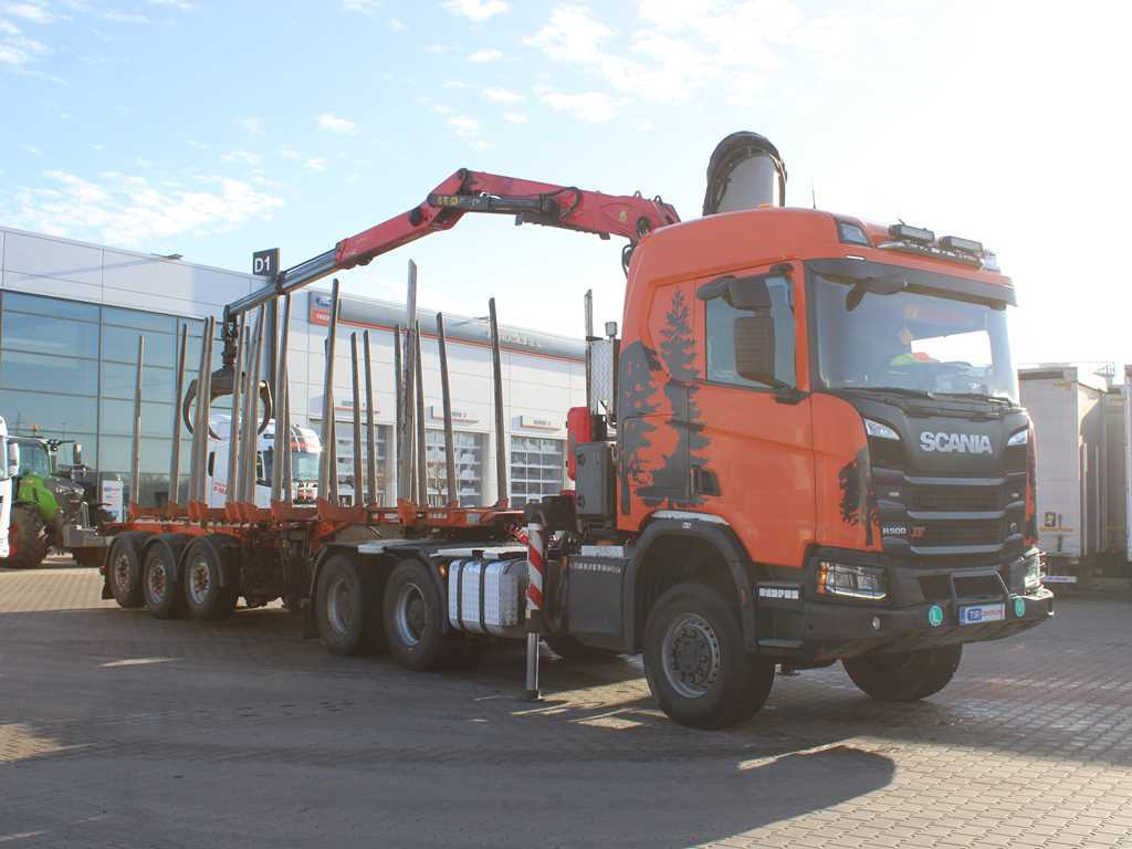 Scania R500, 6x6, RETARDER, OPTICRUISE, PALFINGER EPSILON Q170Z96, NAVIGATION - رأس تريلا, نصف مقطورة اخشاب: صورة 3 Scania R500, 6x6, RETARDER, OPTICRUISE, PALFINGER EPSILON Q170Z96, NAVIGATION - رأس تريلا, نصف مقطورة اخشاب: صورة 3