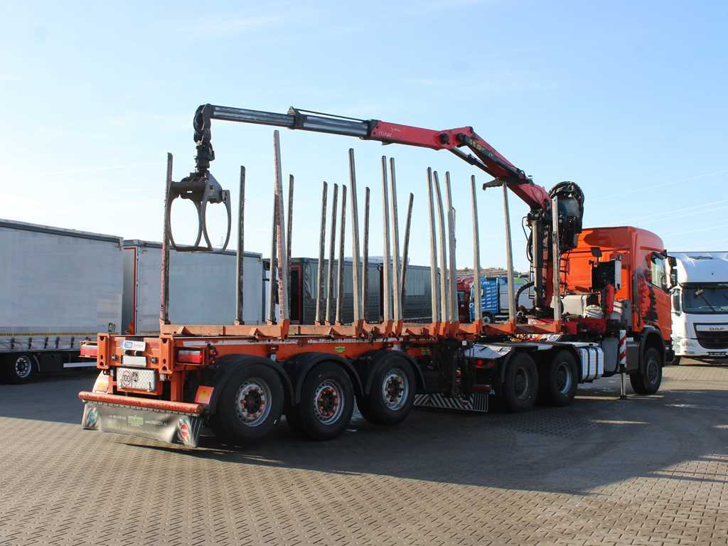 Scania R500, 6x6, RETARDER, OPTICRUISE, PALFINGER EPSILON Q170Z96, NAVIGATION - رأس تريلا, نصف مقطورة اخشاب: صورة 4 Scania R500, 6x6, RETARDER, OPTICRUISE, PALFINGER EPSILON Q170Z96, NAVIGATION - رأس تريلا, نصف مقطورة اخشاب: صورة 4