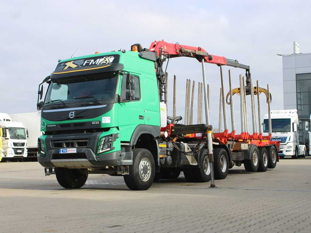 Volvo FM 540, EURO 6, 6X6, VEB+, PALFINGER Q170Z96 ARM + UMIKOV, PRICE FOR THE WHOLE SET!! - رأس تريلا, نصف مقطورة اخشاب: صورة 1 Volvo FM 540, EURO 6, 6X6, VEB+, PALFINGER Q170Z96 ARM + UMIKOV, PRICE FOR THE WHOLE SET!! - رأس تريلا, نصف مقطورة اخشاب: صورة 1