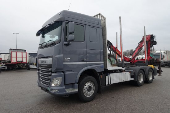 DAF FAT XF 510 mit Penz Ladekran 15Z8.70 inkl. Holzgreifer 6x4 - شاحنة قطع الأشجار: صورة 1 DAF FAT XF 510 mit Penz Ladekran 15Z8.70 inkl. Holzgreifer 6x4 - شاحنة قطع الأشجار: صورة 1