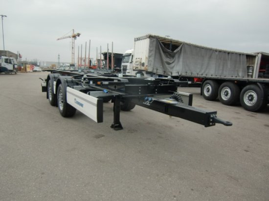 Krone ZZ/DC07 Tandem Lafette, Standard, BPW-Achsen, Heckabstützung - ناقل حاوية/ مقطورة بحاوية: صورة 1 Krone ZZ/DC07 Tandem Lafette, Standard, BPW-Achsen, Heckabstützung - ناقل حاوية/ مقطورة بحاوية: صورة 1