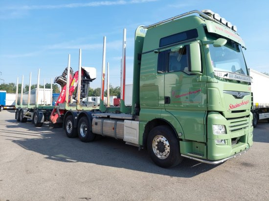 MAN TGX 26.500 6x4x4 Holztransporter, Motor Neu - شاحنة قطع الأشجار, شاحنة كرين: صورة 2 MAN TGX 26.500 6x4x4 Holztransporter, Motor Neu - شاحنة قطع الأشجار, شاحنة كرين: صورة 2
