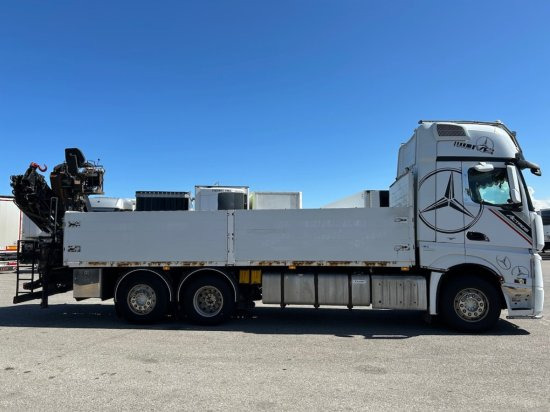 Mercedes-Benz Actros 2545 L 6x2, Retarder, Pritsche, Hiab XS 166 D-4 PRO, E5 - شاحنات مسطحة, شاحنة كرين: صورة 4 Mercedes-Benz Actros 2545 L 6x2, Retarder, Pritsche, Hiab XS 166 D-4 PRO, E5 - شاحنات مسطحة, شاحنة كرين: صورة 4
