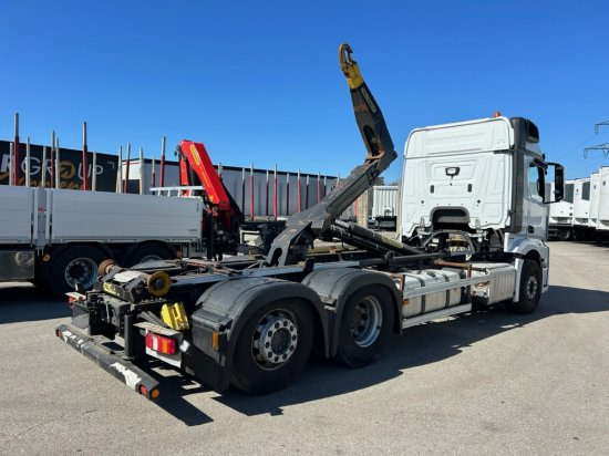 Mercedes-Benz Actros 2545L 6x2 Hyva Abroller, E6 ,Retarder, Lenk-Liftachse, - شاحنة برافعة خطافية: صورة 4 Mercedes-Benz Actros 2545L 6x2 Hyva Abroller, E6 ,Retarder, Lenk-Liftachse, - شاحنة برافعة خطافية: صورة 4